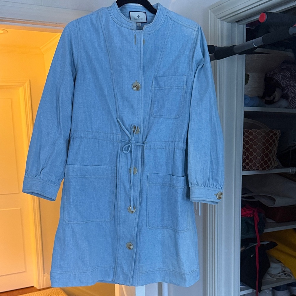 Tuckernuck chambray denim mini dress